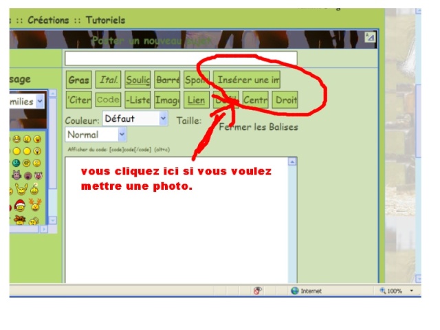 tuto comment metre une image sur son post Etape110