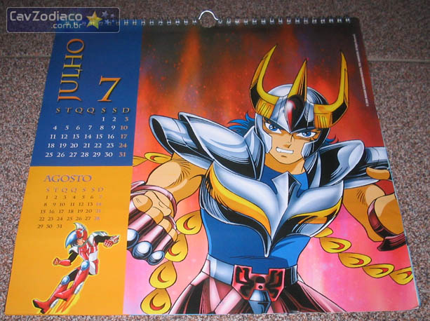 Les calendriers saint seiya Julho10