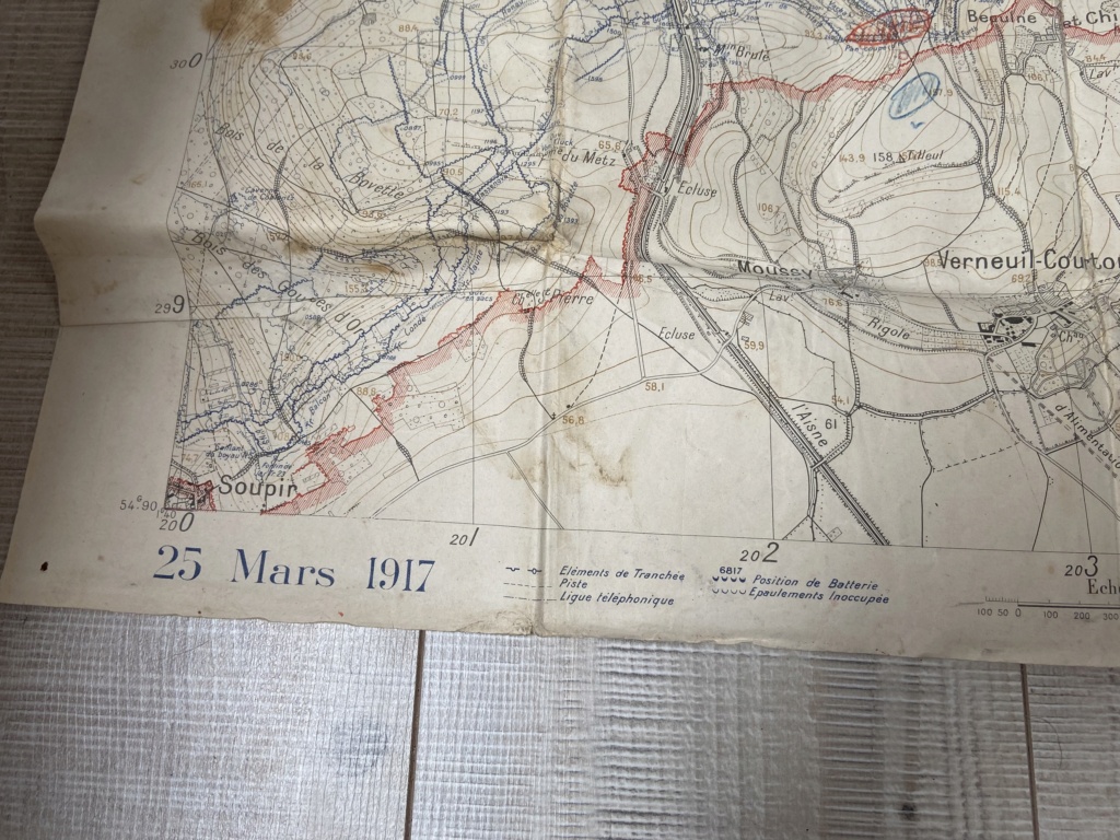 (E) Plan directeur chemin des dames mars 1917 vendu  075f9810