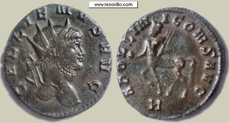 Antoniniano de Galieno - reverso con centauro Galien10