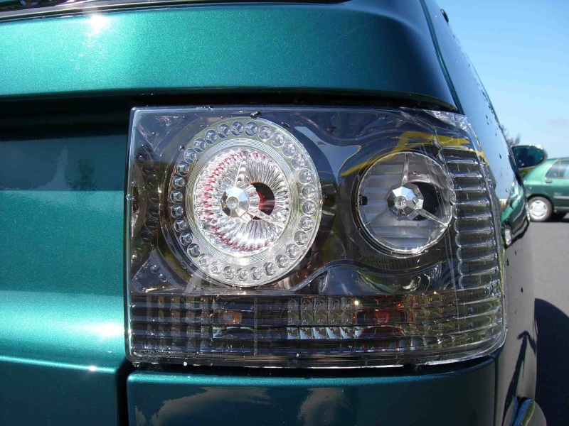 Phares angel Eyes et feux  led black/chrome 1012