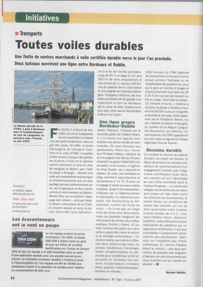 Développement durable - CTMV - Soutien Fondation Belem Belem10