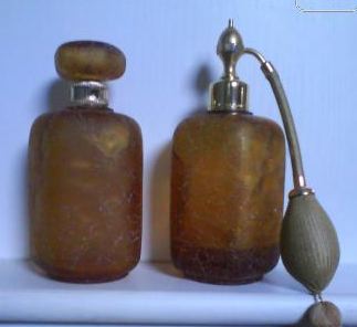 Un encrier 1900 en verre craquelé Image163