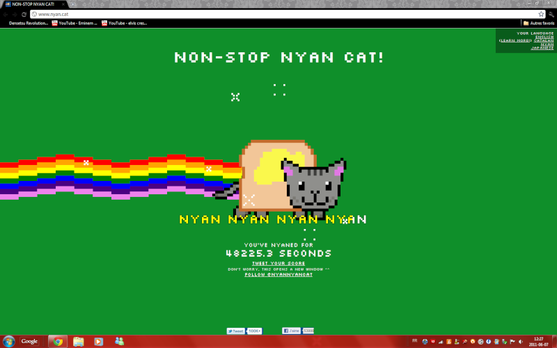 How long did you Nyaned today Nyanna11