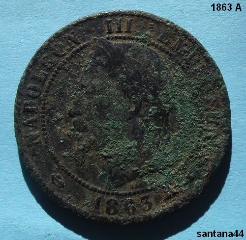 Dix centimes Napolon III Monna309
