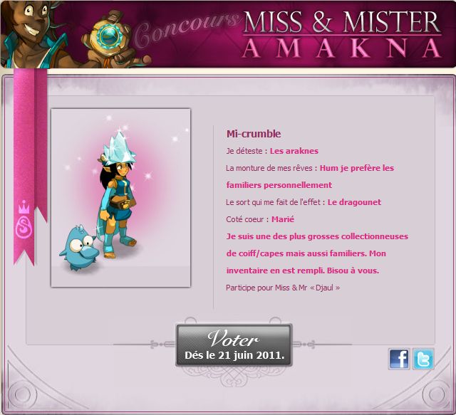 [EVENT ANKAMA] Faites-vous connaître pour le concours de Miss&Mister Amakna ! Pour_o10