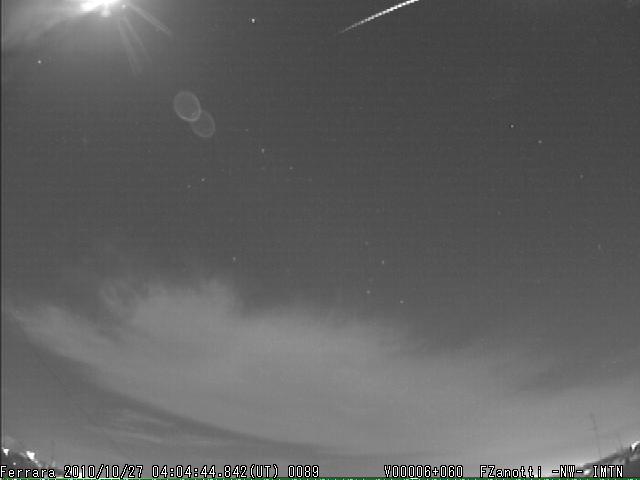 Fireball North Taurids 2010.10.27_04.04.46 ± 1 U.T. M2010125