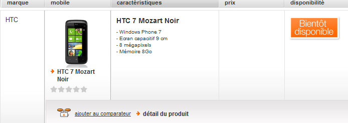 [INFO] Caractéristiques du HTC Mozart sous Windows Phone 7 Captur30