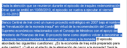 NOTICIAS MAS RECIENTES SOBRE LA REDENOMINACION DEL IRAQUI DINAR - Page 10 Scree455