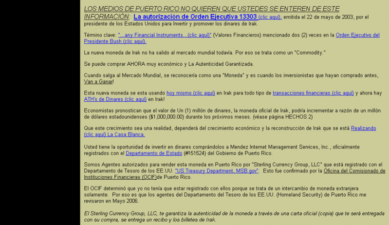 EMBUSTE Y MANIPULACION DE JAMES MENDEZ SOBRE EL RV DEL 2007 : "95% SEGURO QUE NO PASARA DE ESTE VERANO" Scree527