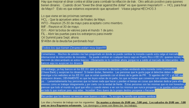 2007 : "los que se tienen que convencer son ustedes no yo. " Scree567