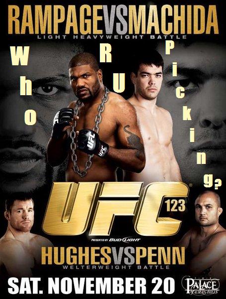 UFC 123 Poster Ufc12310