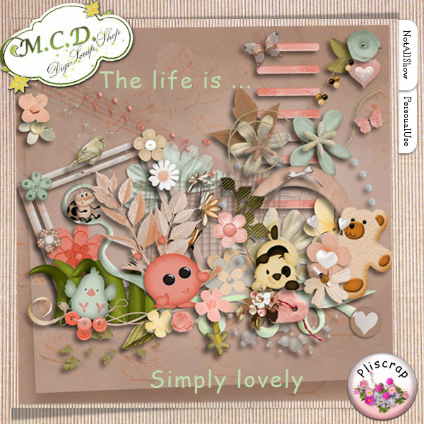 "the life is simply lovely "by Pliscrap Previe55