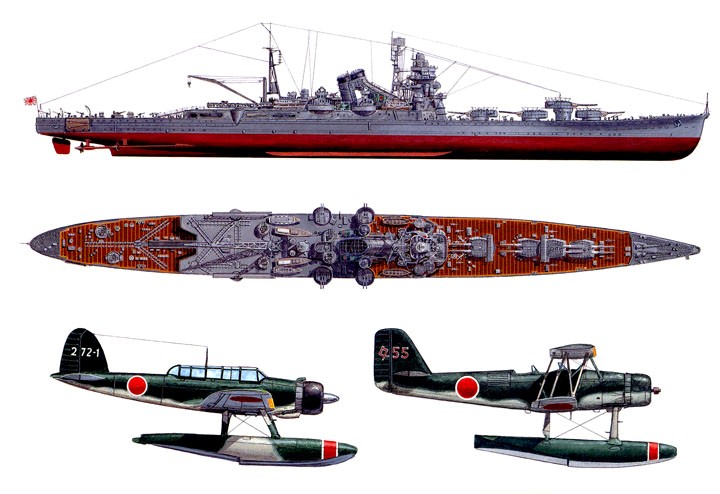 Les croiseurs lourds japonais  Tone10