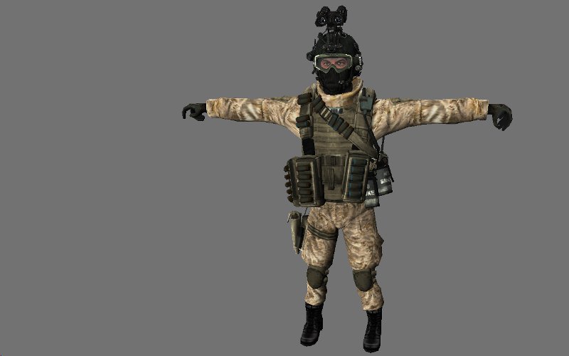 MW2 Elite factions  pack ( 14 camo + 6 models of players ) 1143