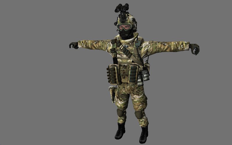 MW2 Elite factions  pack ( 14 camo + 6 models of players ) 1146