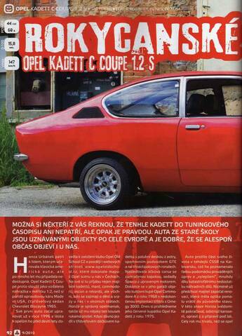 Muj Opel Kadett C Coupe Promeny Stranka 1