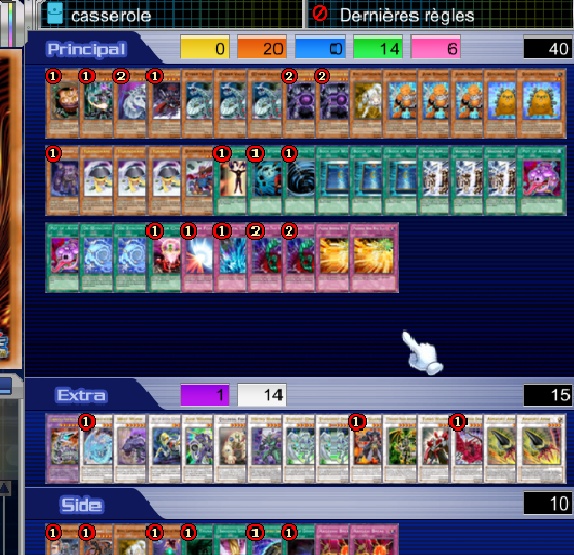 wou hou, ca faisait longtemps, pour la peine voici 5 decks^^ Casser10