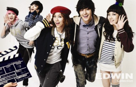 Kim Bum and miss A for EDWIN Bum213