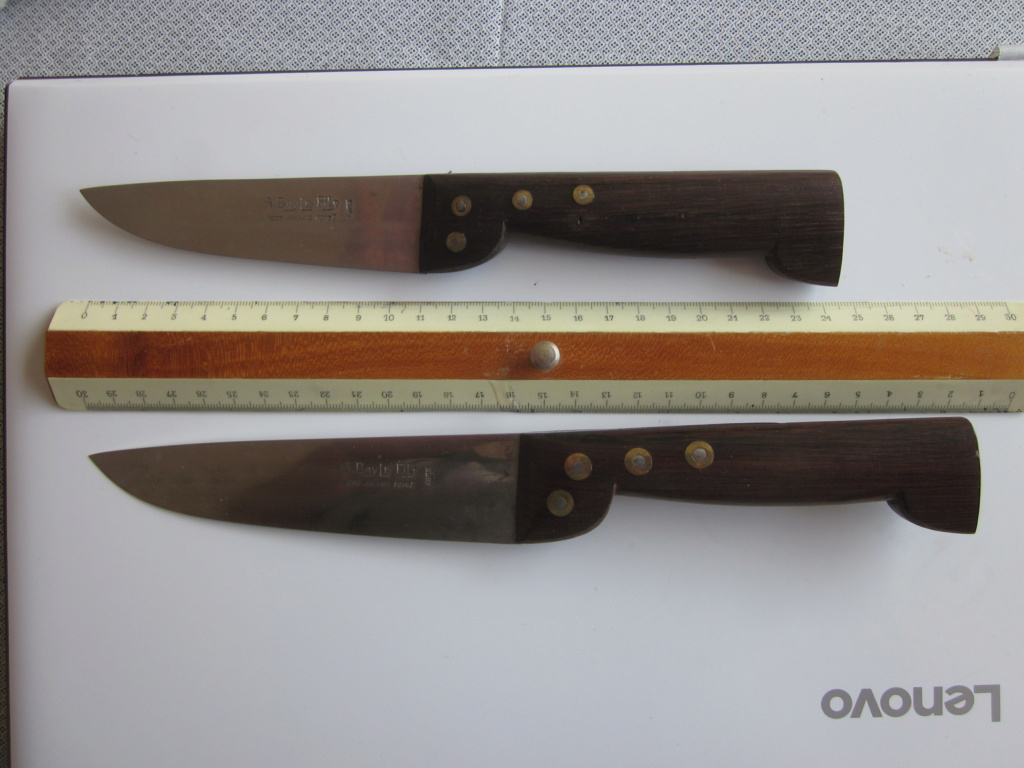Couteaux de boucher neufs (petit modèle) 1 € chaque, idéal chasseur de gros gibier  Img_6216