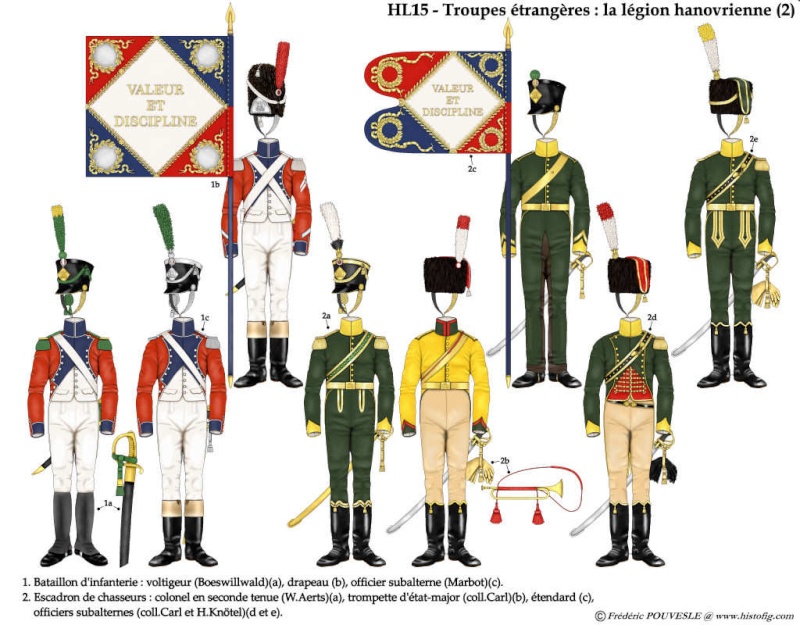 les uniformes des Régiments prestigieux de l' Empire France12