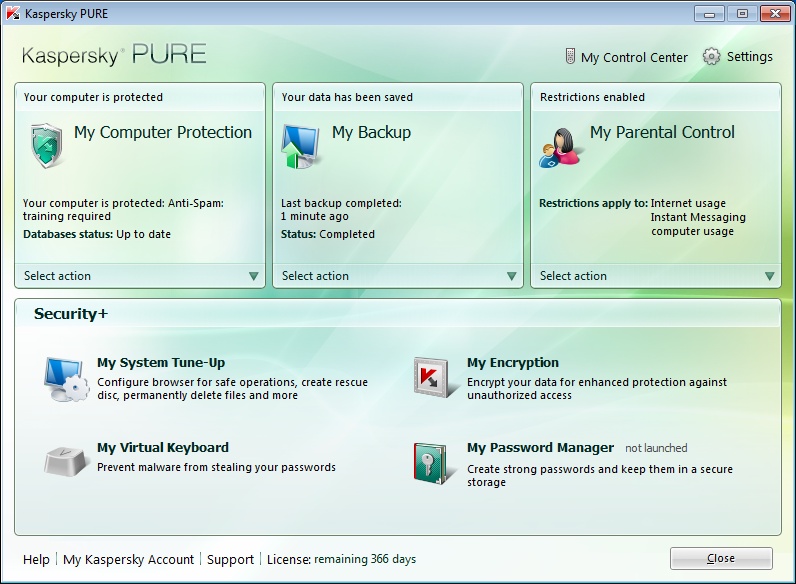 Download Kaspersky PURE Pure_s10