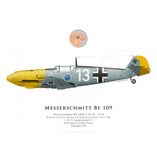[CHRONO 21] [HASEGAWA] Messerschmitt Bf 109E - FINI Profil12