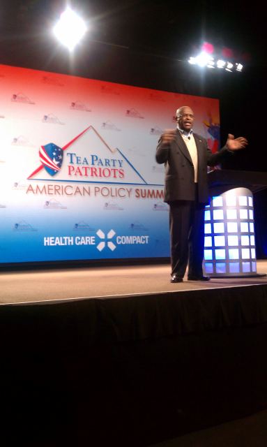 Herman Cain Addressing Tea Party Frzzw11