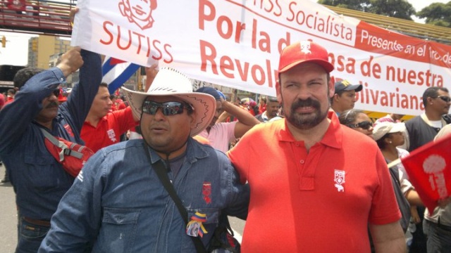 Marcha el 1ero de Mayo del Presidente Trabajador de Sidor Carlos D´Oliveira, El Presidente de Sutiss y los Trabajadores  0610