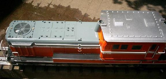 Brass made pre-production model of the JNR DD51 in 1:29 scale Jnrdd511