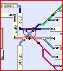 voie de programmation - Elements de voie croissement A212