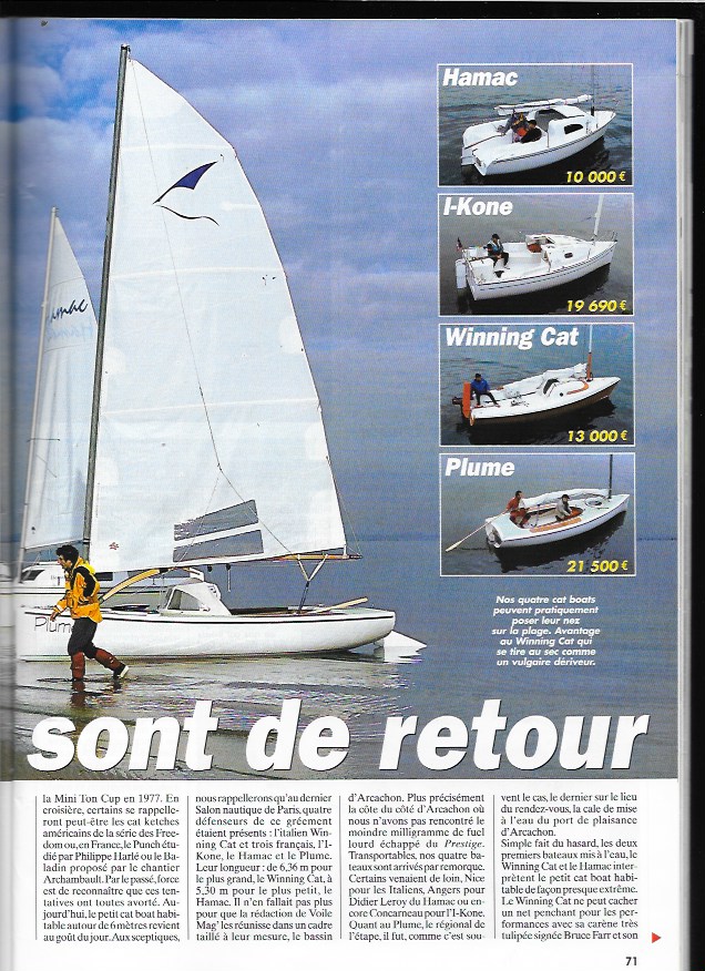 Les Cat boats sont de retour (IKONE 6)  Voile Magazine 88 Avril 2003 Vm88_a23