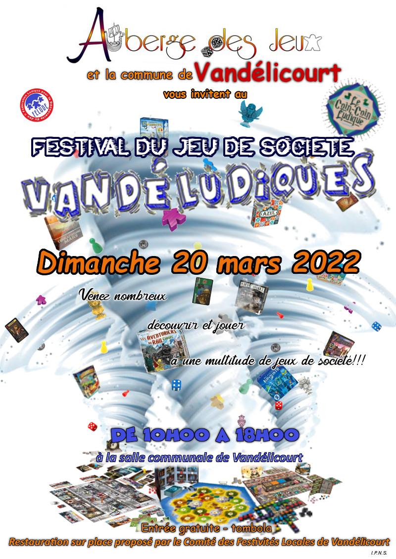 Dimanche 20 mars : Vandéludiques à Vandélicourt Affich17
