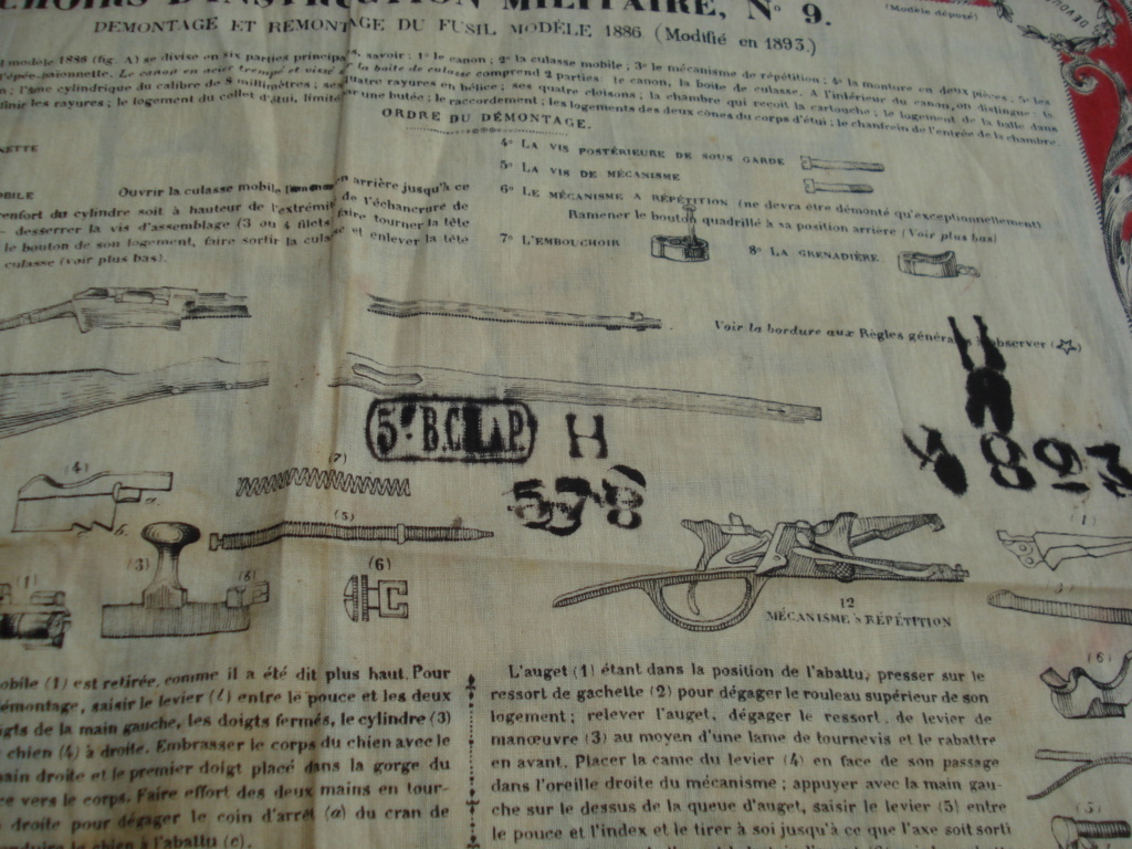 (M) Mouchoir d'Instruction N°9- Fusil Modèle 1886 (Modifié 1893) - Vendu . Dsc02014