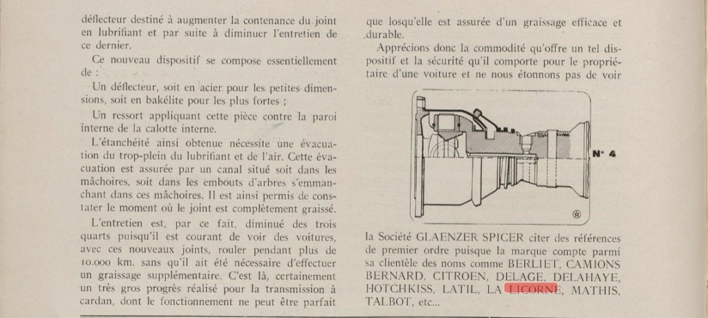 Le joint de cardan Spiecer Glaenzer  1933_l14