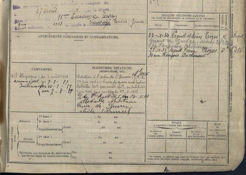 Errecalde pilote de course Fiche104