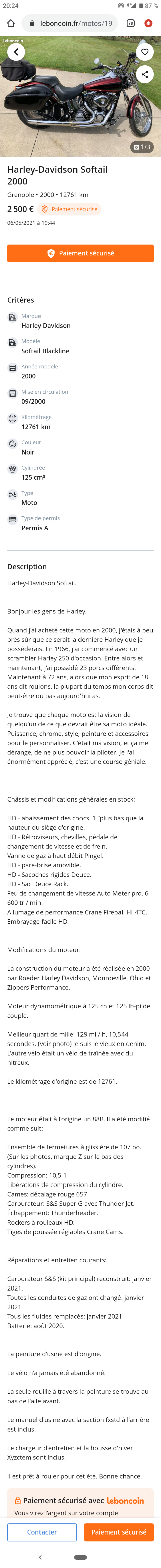 arnaque - Escroqueries sur le Bon-Coin par le Forum Passion-Harley - Page 31 Captur40