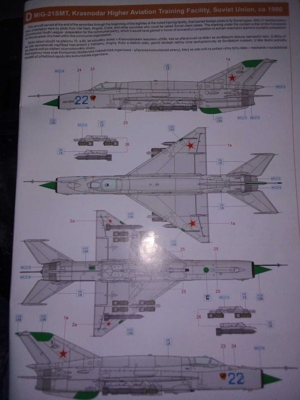 "L'Aviation Russe" Mikoyan-Gourevitch MiG-21 MT/SMT - Eduard -1/48 - Page 2 Img_2160