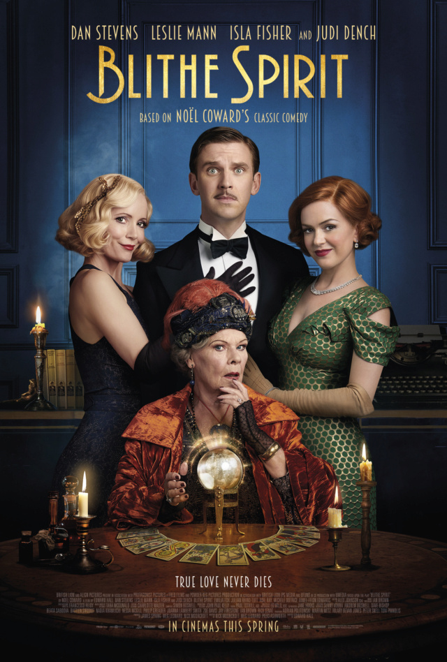 Blithe Spirit, le film adapté de la pièce de Noel Coward, avec Dan Stevens et Judi Dench
