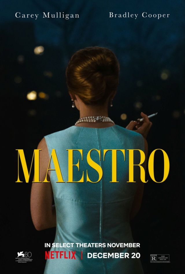 Maestro (Netflix), sur Leonard Bernstein, avec Bradley Cooper et Carey Mulligan Maest11