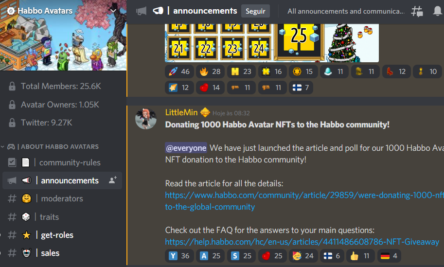 Giveaway di Habbo Avatar NFT della Community 3uxzjf10