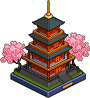 Tempio Hanami in Miniatura su nft.habbo.com Nft_h222