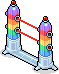 Porta Laser Arcobaleno rara in catalogo su Habbo Rainbo23