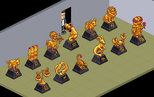 HabboClub - [ALL] Sono arrivate le Statue dello Zodiaco per gli Habbo Club! Scher187