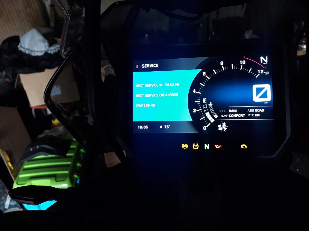 Mise à jour Tableau de bord 1290 Super Aventure R / S ( de 133.30 à 139.40 ) 20190510