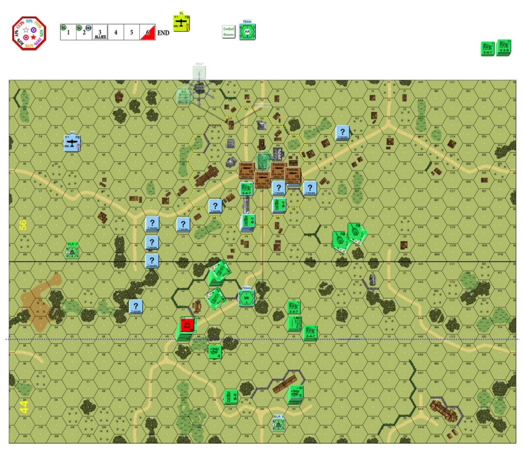 (More) Air Support Training On VASL, J-148 “Last Minute War (John vs Robin) J-148-11