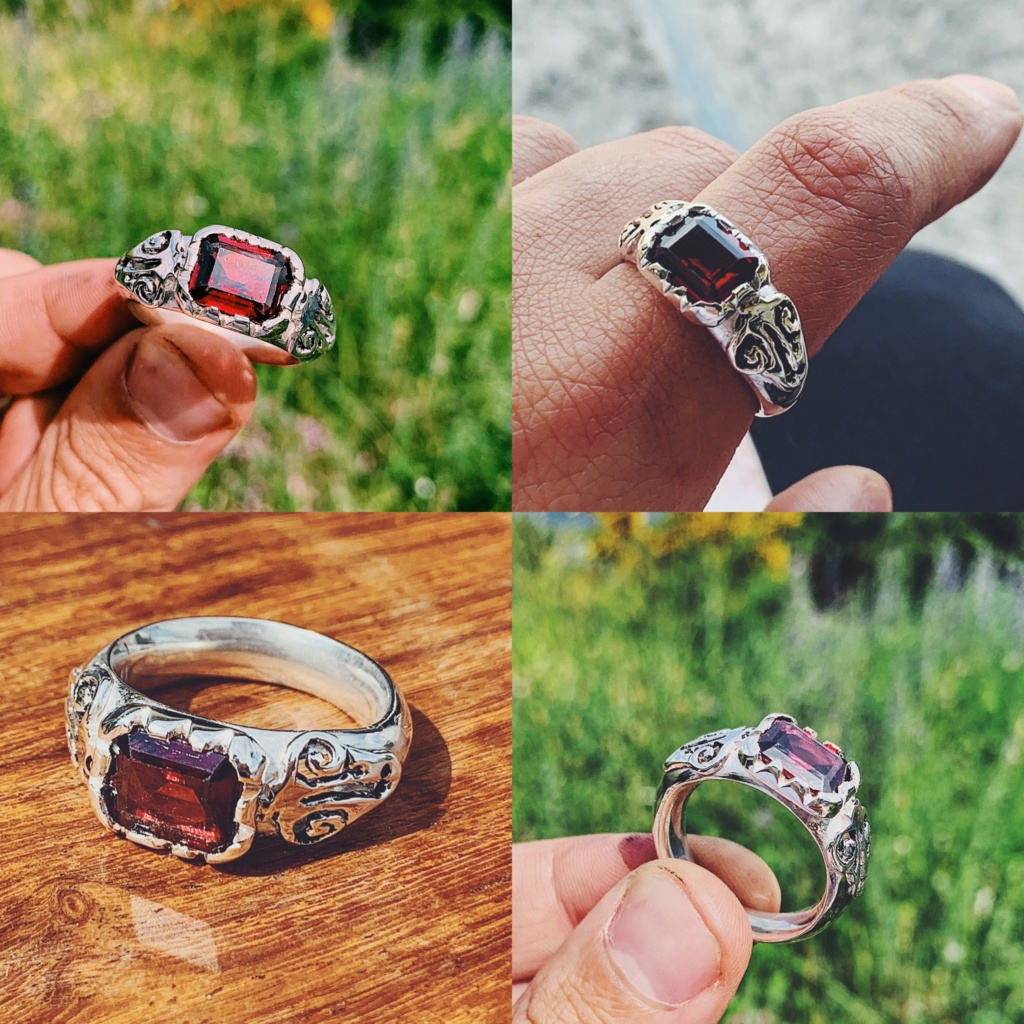 Première création bague grenat E2f27e10