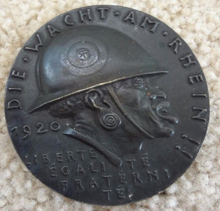 medaille allemande 1920 occupation de la Rhénanie....les prémices! 2019-242
