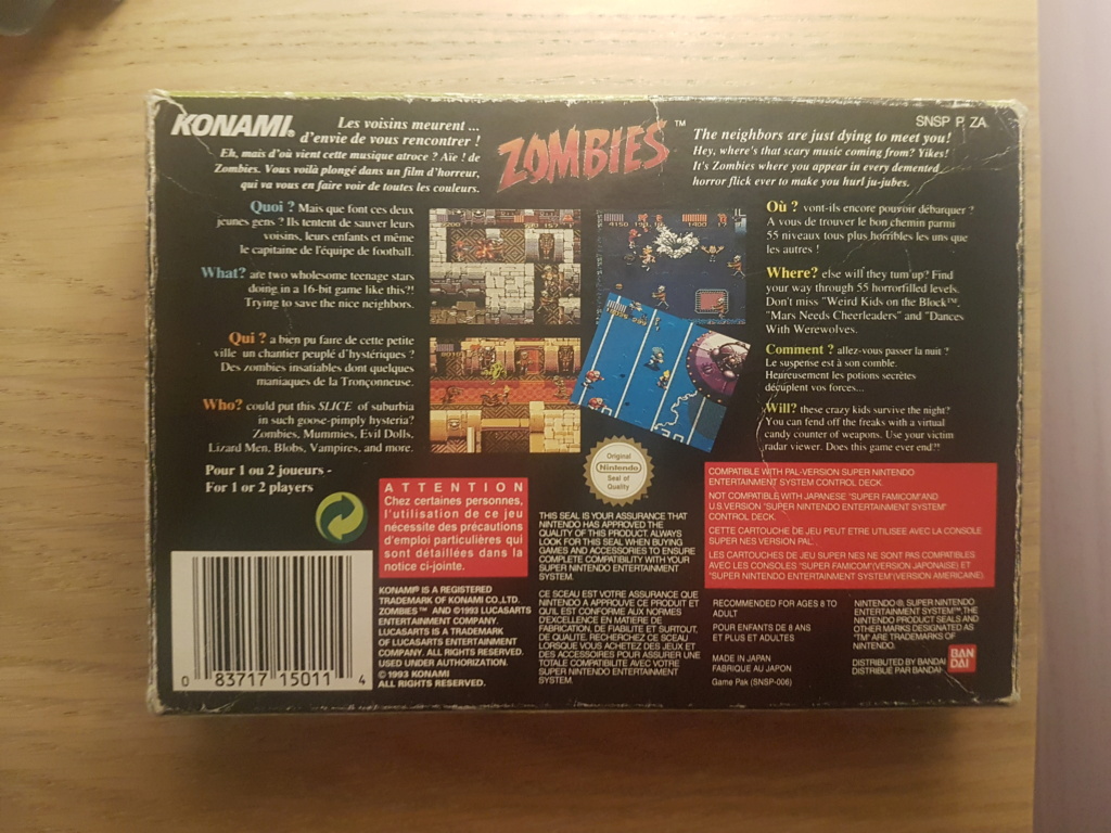 [Vente] Réouverture de la broc de Samus ! Zombies SNES FAH Complet 20220614