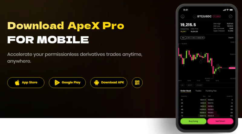 ApeX Pro Download Event - 5 USDC za pobranie apki + 25 USDC reszta zadań Apex_p10